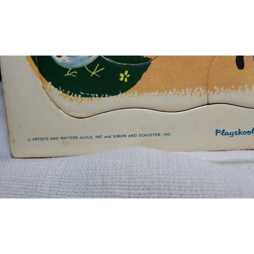 Lot of 3 Playskool Jesus & Children,‎ Horse Theme, Farm Barn Tray Puzzle Vintage
